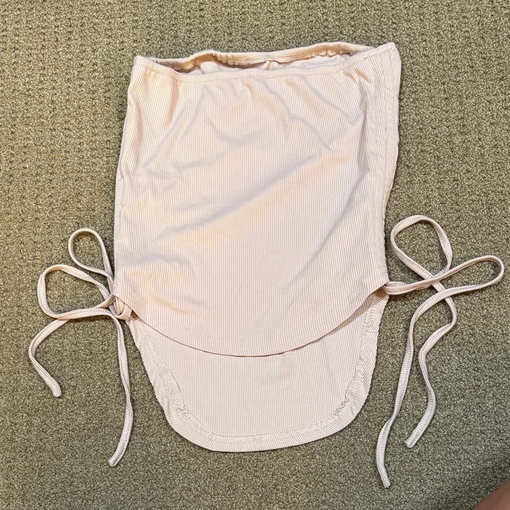 SHEIN Cream Ribbed Top - Picture 3 of 3